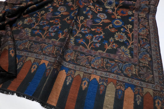 Shawl-Double gulab jaal wool