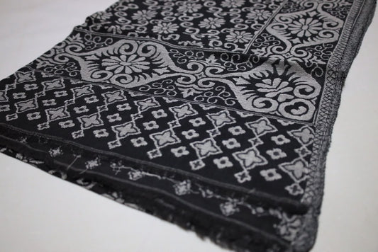 Monochrome Heritage Shawl