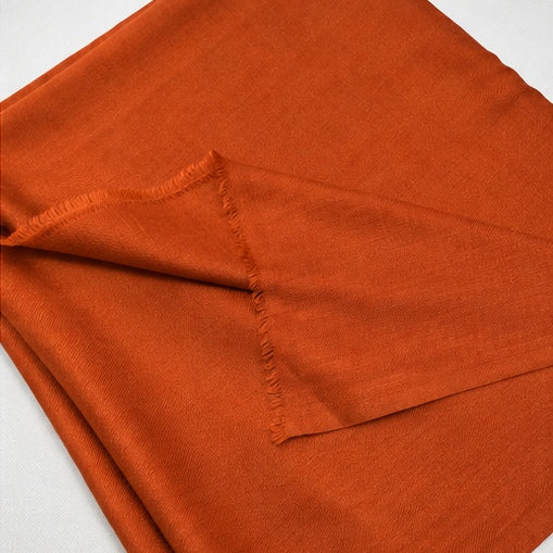 Plain shawl -Rust