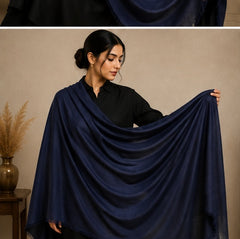 Plain pashmina -Blue