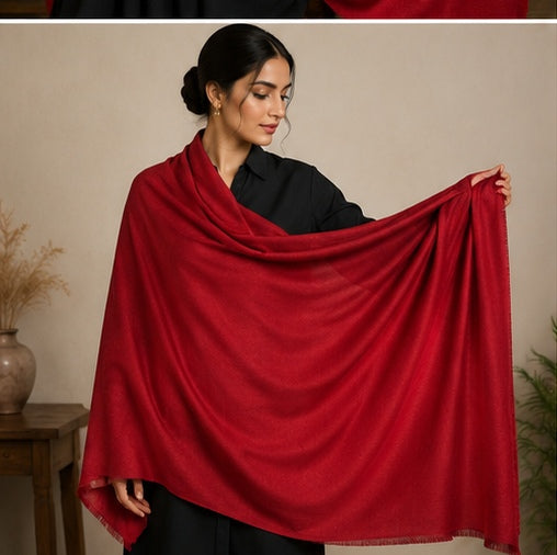 Plain Pashmina-Red