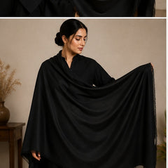 Plain shawl-Black