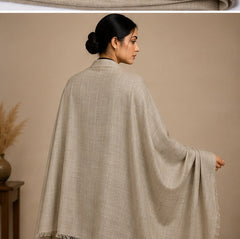 Plain pashmina - Beige