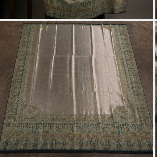 Moonlight -4side kani border light pashmina