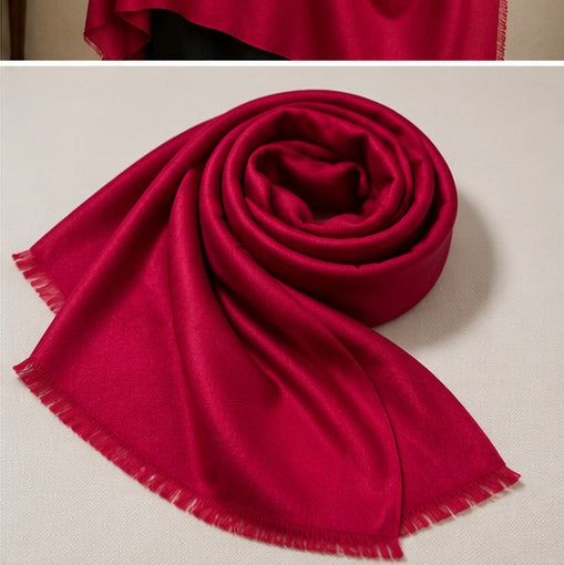 Plain pashmina-pink