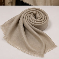 Plain pashmina - Beige
