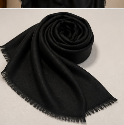 Plain shawl-Black