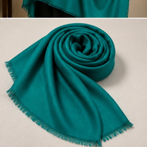Plain pashmina-ferozi