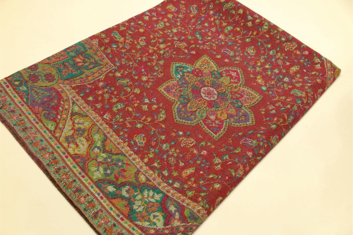 Double-Sided Kani Pashmina Stole | 28 × 80 Inches