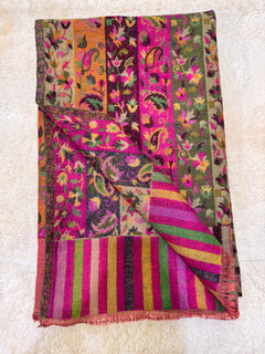 Double Beam Kani -Reverisble -Pashmina Based -Full shawl -Khartrash Design
