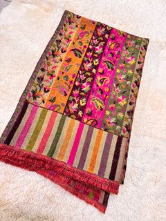 Double Beam Kani -Reverisble -Pashmina Based -Full shawl -Khartrash Design