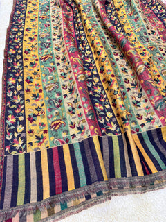 Double Beam Kani -Reverisble -Pashmina Based -Full shawl -Khartrash Design