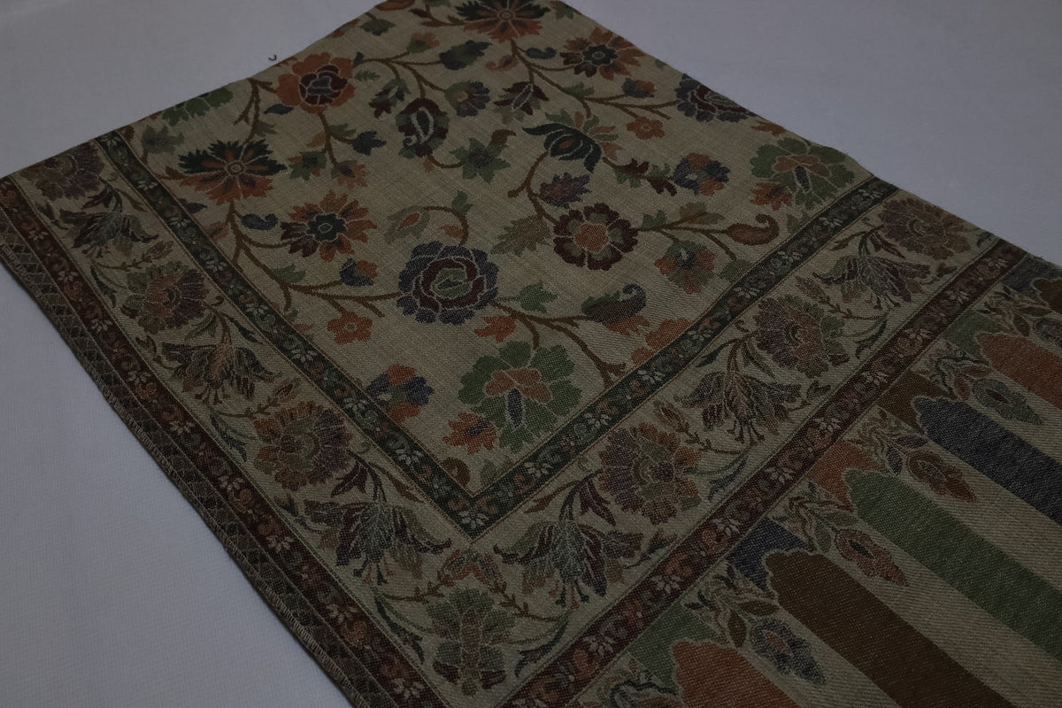 Shawl-Double gulab jaal wool