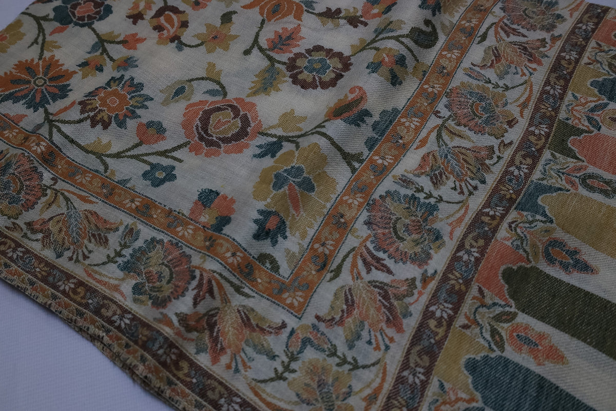 Shawl-Double gulab jaal wool