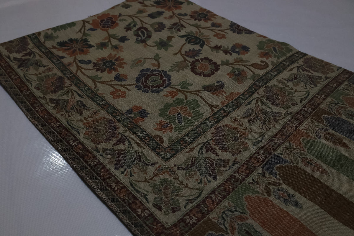 Shawl-Double gulab jaal wool