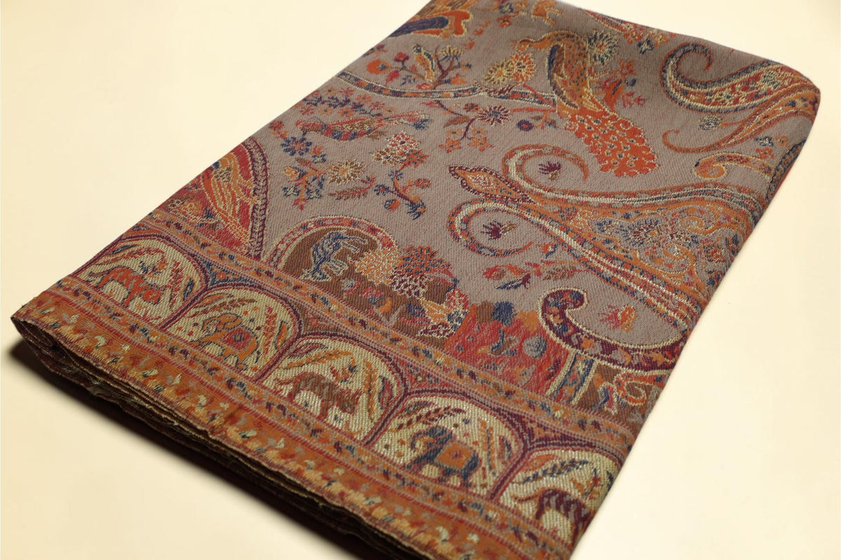 Heritage Reversible Kani Pashmina Stole | 28 × 80 Inches