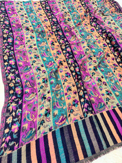 Double Beam Kani -Reverisble -Pashmina Based -Full shawl -Khartrash Design
