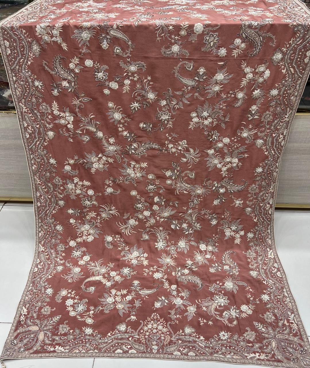 Premium handmade silk doppatta