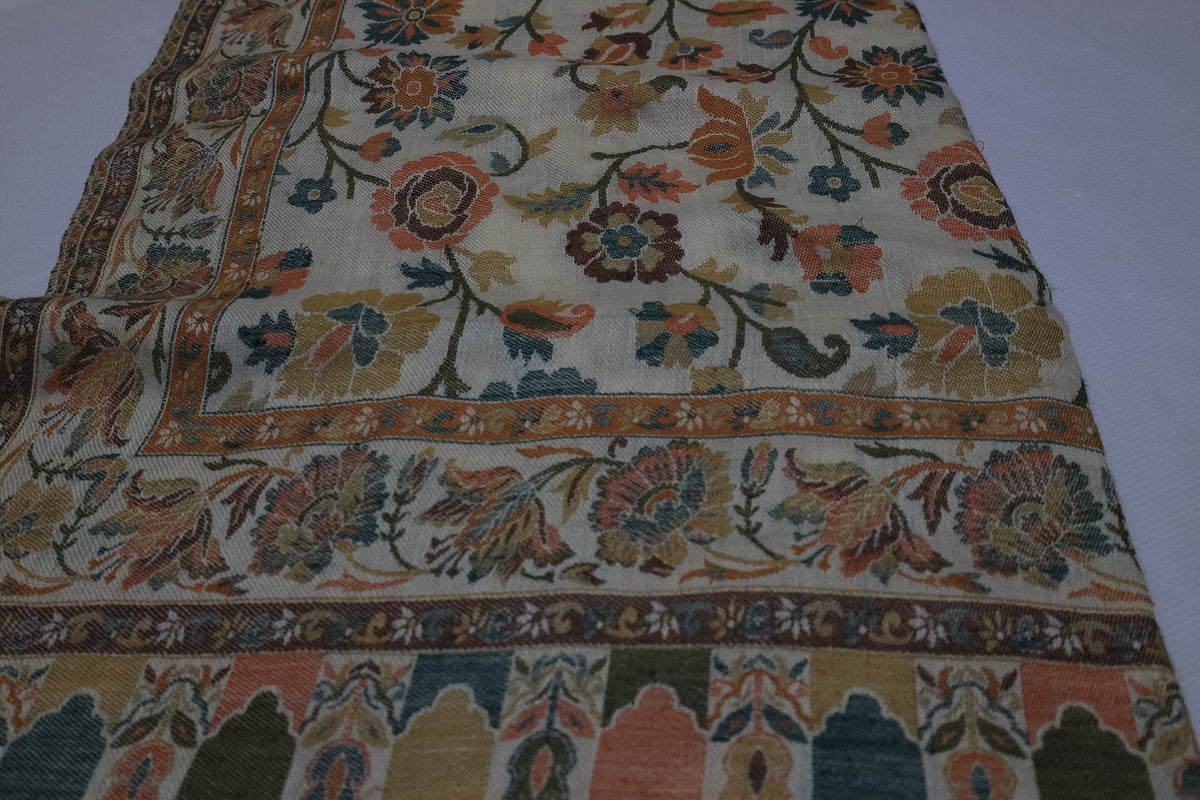 Shawl-Double gulab jaal wool