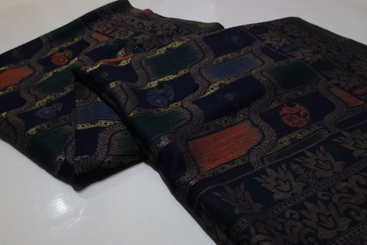 Lehri kani zari shawl
