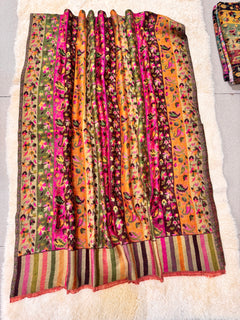 Double Beam Kani -Reverisble -Pashmina Based -Full shawl -Khartrash Design