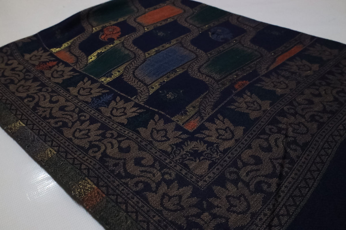 Lehri kani zari shawl