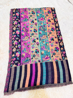 Double Beam Kani -Reverisble -Pashmina Based -Full shawl -Khartrash Design