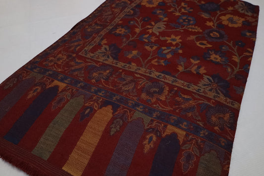 Shawl-Double gulab jaal wool