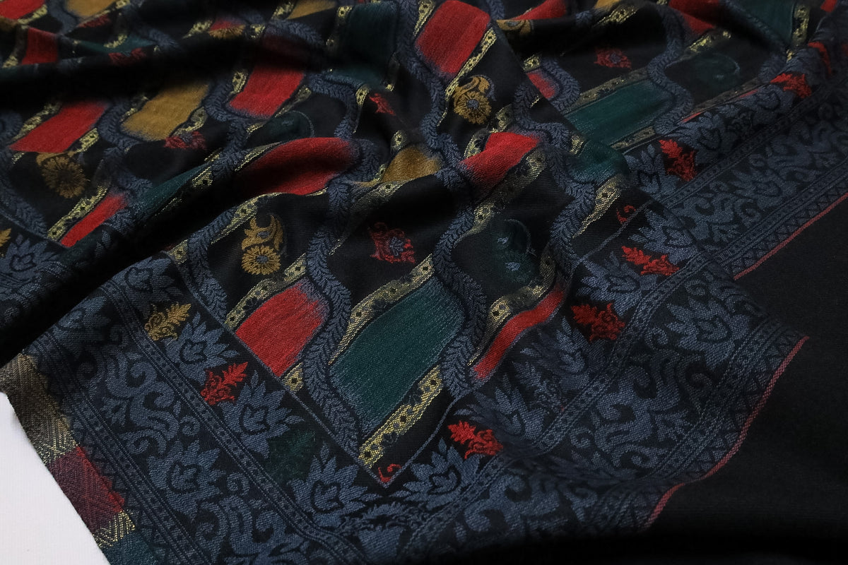 Lehri kani zari shawl