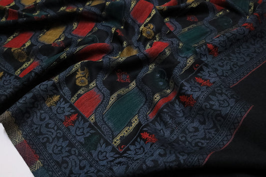 Lehri kani zari shawl