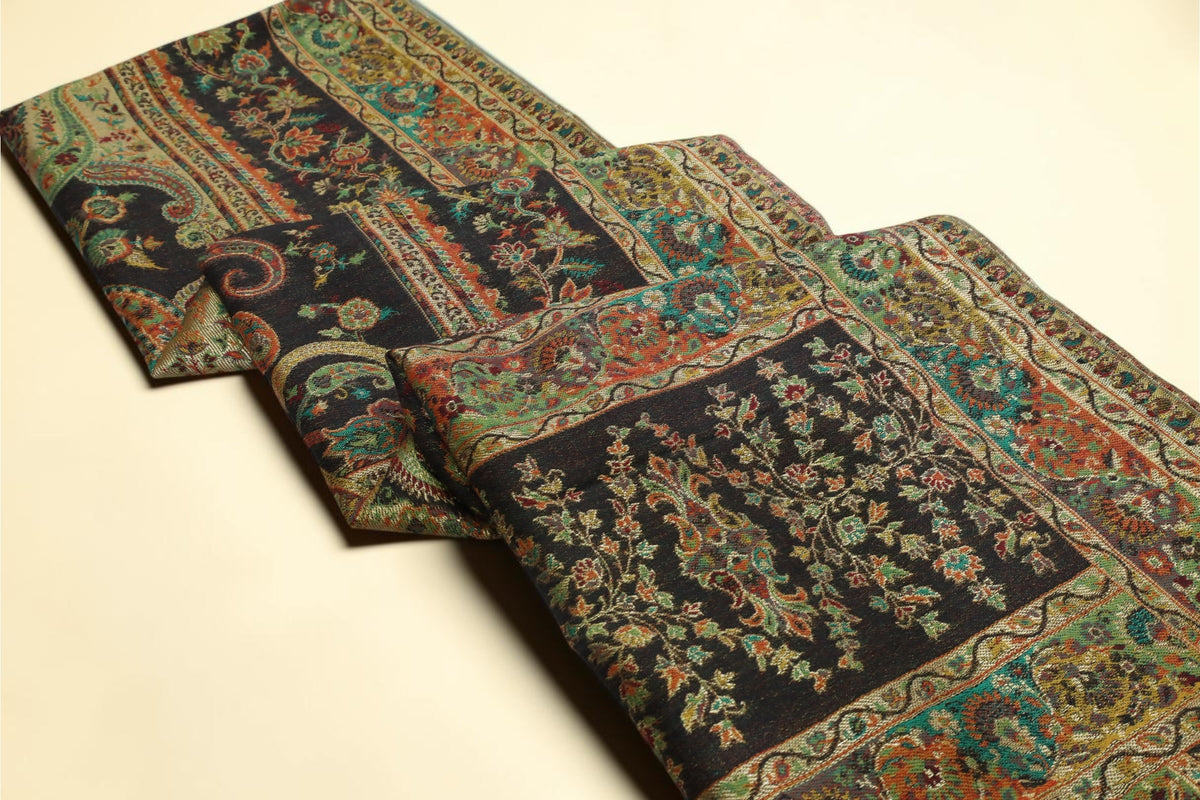 Reversible Kani Pashmina Stole | 28 × 80 Inches