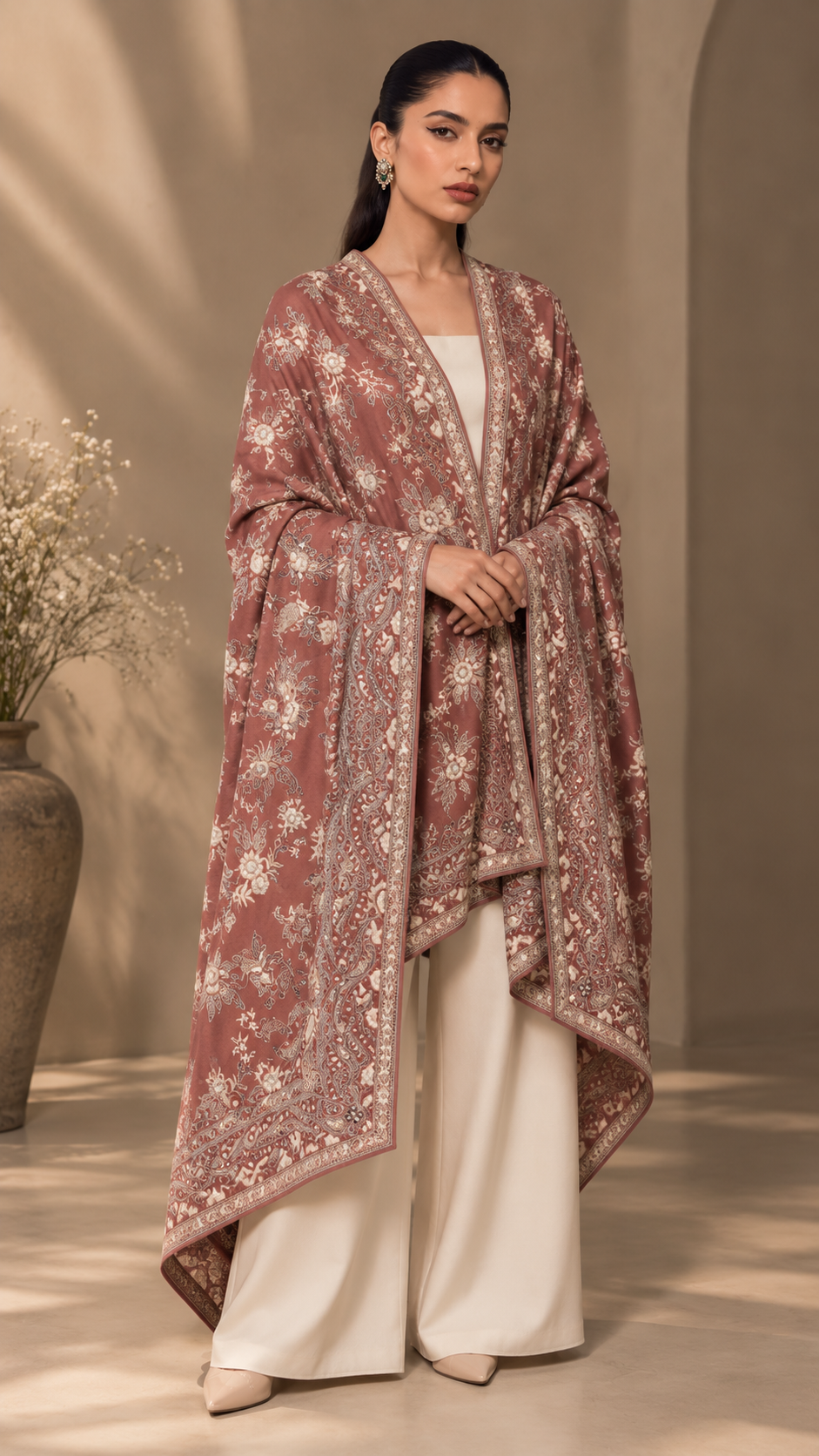 Premium handmade silk doppatta