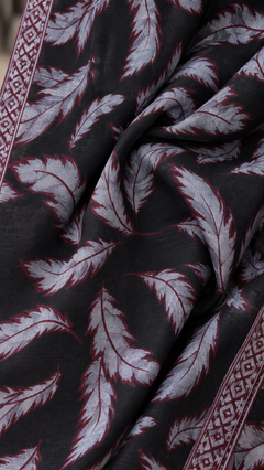 Luxury Toosh Leaf stole 28 × 80 inches – Maharaja