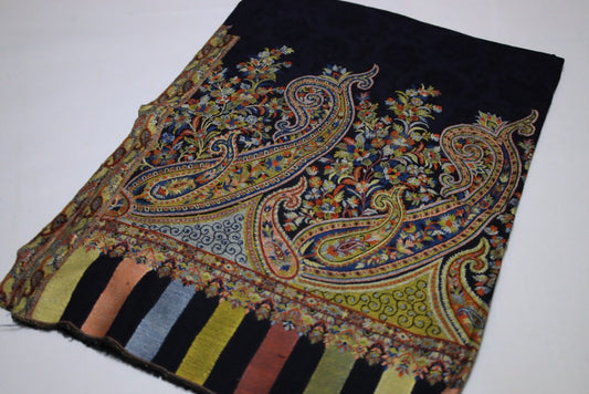 Royal Midnight Paisley Shawl