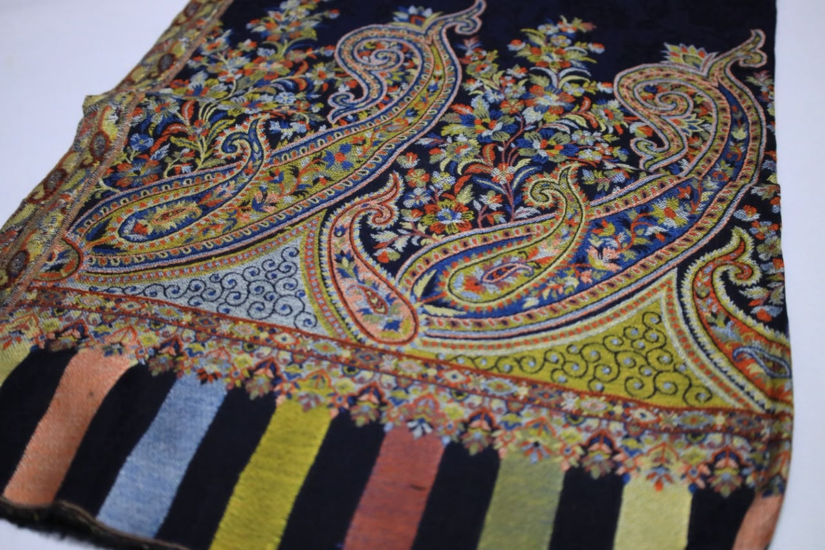 Royal Midnight Paisley Shawl