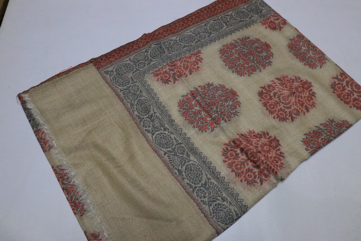 Rust Motif Heritage Shawl