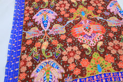 Royal Peacock Garden Printed Shawl – Multicolor